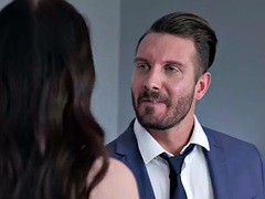 Blue eyed hottie Misha Cross wants Quinton to join her private meeting!!!