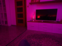 Wifey’s returned from night pub with spread caboose. I drill her with no oil