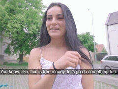 Leie, Blasen, Spermaladung, Geld, Natürlichen titten, Pov, Öffentlich, Realität