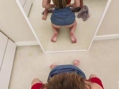 Blondine, Blasen, Hundestellung, Behaart, Handjob, Masturbation, Jungendliche (18+), Titten