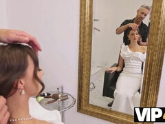 Braut, Braunhaarige, Betrug, Hardcore, Hd, Rau, Verführt, Hochzeit
