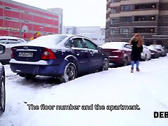 Nick Rock's hot redhead Rose Wild trades sex for cash in this POV reality show