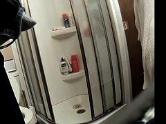 Брюнетки, Душ, Сиськи, Подглядывание, Жена