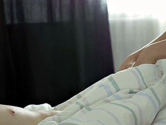 Anal, Couple, Tir de sperme, Lingerie, Rasée, Adolescente, Nénés