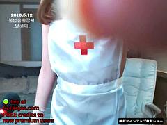 Korean camgirl in nurse cosplay: Big Tits, Amateur  Asian Porn