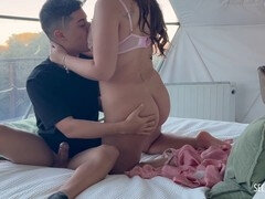 18, 彼氏, カップル, 自家製, キス, ラティーナ, オーガズム, ポルトガル人