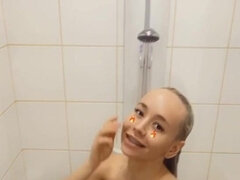 Leie, Grosser arsch, Selbstgemacht, Masturbation, Reif, Milf, Dusche, Solo