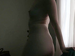 Artsy Strip Tease, Pussy have fun And Closeup dildo oral pleasure - freckledRED