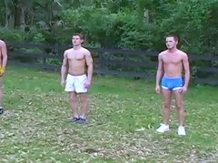 Straight Jocks Try Something New Outdoors