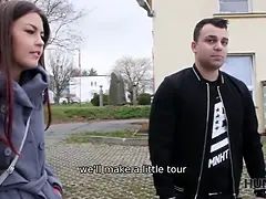 Auto, Paar, Tschechisch, Hundestellung, Hd, Geld, Jungendliche (18+), Ehefrau