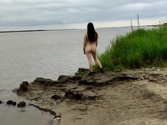 Amateur, Playa, Linda, Hd, Desnudo, Desnudo, Público, Esposa