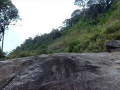 Fast public risky sex in touristic asian park PassionBunny