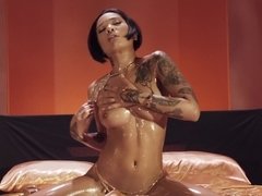 Babes, Blowjob, Brunette, Facial, Hd, Riding, Short hair, Tattoo