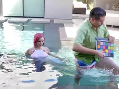 ビキニ, フェラチオ, 巨乳な, 熟年, ポルノスター, オマンコ, オッパイの, 濡れ