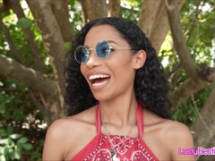 ビーチ, 黒人, チン, グループ, ハードコア, 自家製, パーティ, ハメ撮り