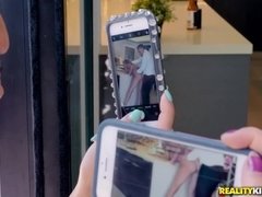 A glamorous bitch fucks a waiter - Brett Rossi & Keran Lee