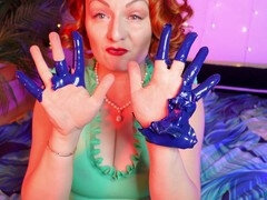 Handschuhe, Latex, Leder, Milf