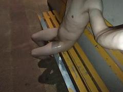 Amateur, Corridas, Fetiche, Griego, Desnudo, Al aire libre, Ducha, Flaco