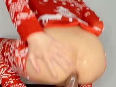 Cute gay hunk toying his cock