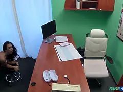 Fake health center - doc bangs sexy tourist in insane office exam