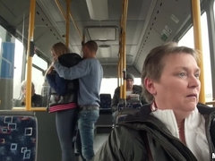 お尻, バス, 公共