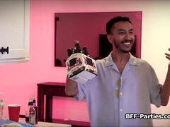 DILFs dick shared by horny Asian teen beauties