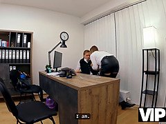 Maya loaned her pussy to a lucky guy in the office and got pounded hard