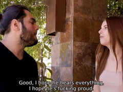 アメリカ人, 美女, 捕まる, 浮気者, 爸, Hd, 赤毛, オッパイの