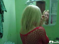 Leie, Blasen, Freundin, Selbstgemacht, Ablutschen, Flotter dreier