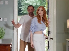 お尻, 美人, ベッドルーム, デカパイ, フェラチオ, 口内発射, 手コキする, Hd