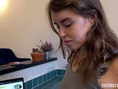 Americano, Belleza, Morena, Checa, Hd, Pov, Sexo fuerte, Tatuaje