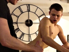 Cute tiny twunk surrenders to big DILF