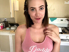 Indigo White stars as the seductive babysitter in this intimate roleplay