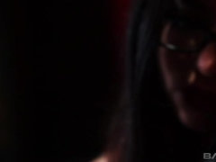 Brunette brune, Fétiche, Lunettes, Lingerie, Caoutchouc