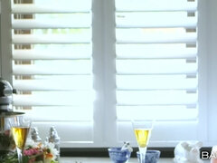 美女, ブロンド, 茶髪の, 異人種間, キス, なめる, アウトドア, オッパイの