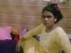 Amateur Indian couple are filming as they get ready
