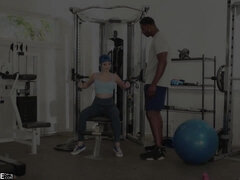 Nana, Grosse bite, Gros seins, Noire, Sucer une bite, Hard, Interracial, Nénés