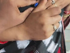 Bengali village bhabhi Sona hard doggy style fuck on stairs with big natural tits