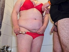 Amateur, Salle de bains, Preservatif, Couple, Branlette thaïlandaise, Fait maison, Instruction, Fils