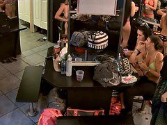 Strippers getting ready