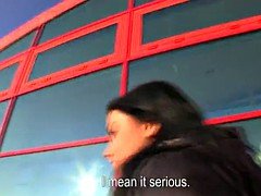 European babe cocksucking and banged for cash