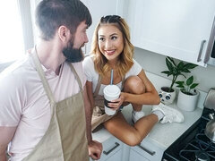 お尻, デカチン, フェラチオ, バック, 異人種間, 自然山雀, ガリガリ, ティーン