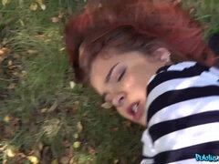 Nana, Grosse bite, Gorge profonde, Hard, Public, Chatte, Rousse roux, Adolescente