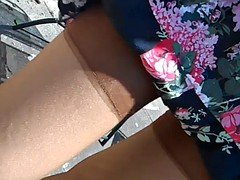 Fetisj, Flashing, Buiten, Kousen, Onder de rok