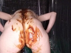 Wam, wet and messy, wedgie