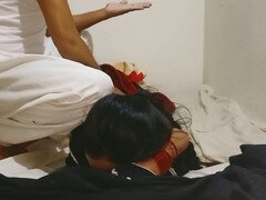 Desi aunty provides room service with a sensual massage