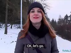 Leie, Spermaladung, Hardcore, Hd, Geld, Pov, Realität, Rotschopf