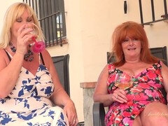 Bbw, British, Lesbian, Mature, Milf, Outdoor, Party, Pool