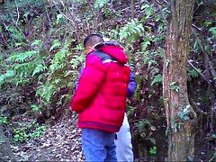 Amateur Asian not daddies outdoors