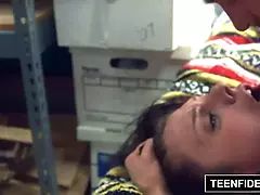 TEENFIDELITY Megan Sage Creampied by the Cop